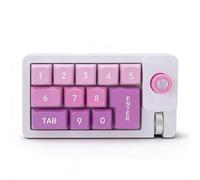 Sxhlseller Pavé Numérique Mécanique avec 12 Touches Programmables Remplaçables à Chaud, Rétroéclairage RVB, Anti-Image Fantôme, Molette de Joystick, USB Filaire pour Les Jeux et Le Travail (Green)