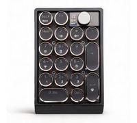 Sxhlseller Pavé Numérique sans Fil Mécanique échangeable à Chaud, Bluetooth 2,4 G USB C 19 Touches RVB avec Bouton Multifonction, 1000 MAh Portable pour Ordinateur Portable, comptabilité