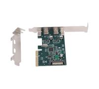 Sxhlseller PCIe 2 Ports SuperSpeed 10 Gbps USB 3.1 Gen 2 Carte D'extension, Carte D'extension PCLE vers USB pour PCIe X4, X8, Machines à sous X16, Carte D'extension PCIe pour PC de