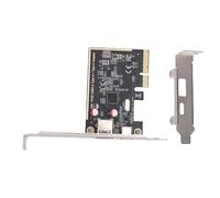 Sxhlseller PCIe 2 Ports SuperSpeed 5Gbps USB 3.2 GEN-1 Carte D'extension, Carte D'extension PCIe pour PC de Bureau, Pas Besoin d'alimentation Supplémentaire, Compatible avec Les