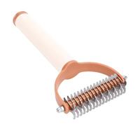 Sxhlseller Peigne Démêlant Double Face pour Chiens et Chats - Râteau de sous-Poil en Acier Inoxydable et Brosse Démêlante pour Poils Longs, Outil de Toilettage pour Contrôle des Pertes, Noir et