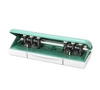Sxhlseller Perforateur de Planificateur Portable à 6 Trous, Forte compatibilité pour les Papiers A4 A5 A6, Vert