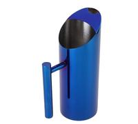 Sxhlseller Pichet à Eau en Acier Inoxydable de 1 L, Pichet à Boisson en Métal Moderne avec Protection contre la Glace, Corps Droit, Récipient Boisson avec Bec Anti-déversement pour thé (BLUE)