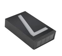 Sxhlseller Plaque D'adresse Solaire Numéro 1 Illuminée pour Mur Extérieur | Marqueur numérique alimenté par le soleil, capteur automatique du crépuscule à l\'aube, boîtier protégé contre les