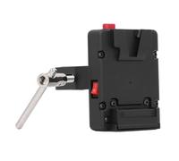 Sxhlseller Plaque d'alimentation de Batterie 14,8 V en Alliage D'aluminium D-Tap avec Pince Crabe pour NP F970 F960 F750 F770 F550, Plaque de Batterie V-Lock Conviviale pour équipement de Caméra