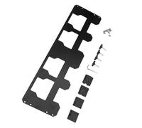 Sxhlseller Plaque de Montage pour Boîte à Outils Roulante, Organisateur Avant ou sur Rail, Support de Rangement en Alliage d'aluminium pour Organisateurs Fins et Hauts avec Vis Incluses