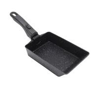 Sxhlseller Poêle Tamagoyaki Antiadhésive en Aluminium Rectangulaire pour Omelette Japonaise, Poignée Amovible Résistante à la Chaleur, Compatible avec les Cuisinières électriques en Céramique à
