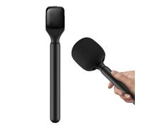 Sxhlseller Poignée D'adaptateur de Microphone Portable pour Micro Cravate sans Fil, Support de Poignée Réduisant le Bruit avec Mousse de Pare-brise pour Interview Vlog