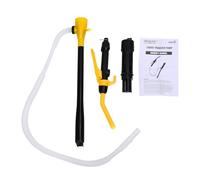Sxhlseller Pompe de Transfert électrique Portable, Pompe à Siphon Alimentée par Batterie pour Carburant, Eau, Débit de 2,2 GPM avec Contrôle et Filtre Réglables (YELLOW)