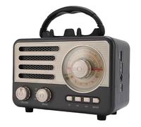 Sxhlseller Portable AM SW FM Radio, Radio Rétro avec Haut-Parleur, Lecteur MP3 avec Bluetooth AUX, Radio Portable Vintage USB, pour Amis, Prend en Charge Les Lecteurs Flash, Les Cartes