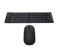 Sxhlseller Portable Keyboard and Mouse Combo, Travel-Friendly Set (Black)