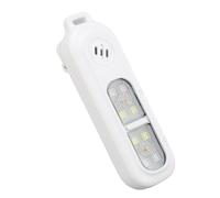 Sxhlseller Porte-clés D'Alarme de sécurité, Dispositif D'alerte Sonore de sécurité, Lumière LED 3 Couleurs Imperméabilisante 130 DB, Alarme de Défense de d'urgence pour la Course (White)