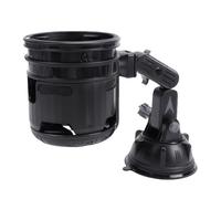 Sxhlseller Porte-gobelet Pliable pour Voiture Double avec Base à Ventouse, Support de Boisson Réglable pour Tableau de Bord et Pare-Brise, Convient aux Bouteilles de Sport et aux Tasses à café