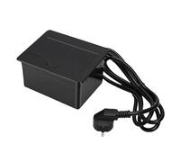 Sxhlseller Prise de Courant Encastrée, Boîte de Prise électrique 2 Gangs à 2 Broches pour Bureau de Conférence et Maison avec Panneau en Alliage d'aluminium et Voyant LED 220 V (UE 220V)