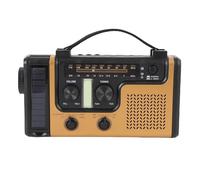 Sxhlseller Radio d'urgence à la Manivelle à la Main, Radio AM FM SW avec Lampe de Poche, Alarme SOS, Haut-Parleur Bluetooth 5.0, Radio Portable à Courant Solaire avec Signal Robuste pour