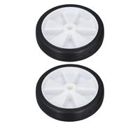 Sxhlseller Remplacement de Roue de Compresseur D'air en Caoutchouc ABS 6 Pouces, Assemblage Facile, Idéal pour la Plupart des Compresseurs D'air, Améliore la mobilité