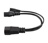 Sxhlseller Répartiteur en Y de Cordon d'alimentation IEC320 C14 à C13 C7, 10A 250V 32cm, Câble Ignifuge en PVC Résistant à la Chaleur pour Scanner de Codes-Barres, échelle de Projecteur,