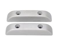 Sxhlseller Repose-doigt de Guitare en Métal, Anti-fatigue, Robuste et Durable pour les Groupes D'artistes, Repose-pouce de Basse pour Guitares électriques, 2 Pièces (SILVER)