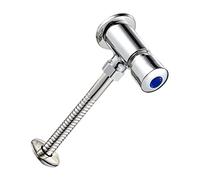 Sxhlseller Robinet de Chasse d'urinoir à Bouton-poussoir, Robinet de Chasse Manuel, de d'urinoir à Bouton-poussoir, de Retardé, Acier Inoxydable, 'eau en une étape, Revêtement Brillant, avec