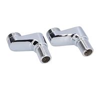 Sxhlseller Robinet Mitigeur de Douche G1/2 à G3/4, Bras Pivotant, Adaptateur chromé pour Salle de Bain, Installation Facile pour la Maison, Matériau en Laiton Durable et en Acier Inoxydable