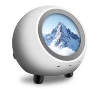 Sxhlseller Robot de Bureau Interactif, Compagnon de Discussion avec Écran 1,28 Pouce for Bureau, Maison, Conversation et Divertissement