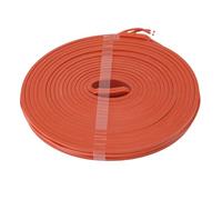 Sxhlseller Ruban Chauffant Flexible en Silicone, 15x5000mm, 375W, Câble Chauffant étanche pour éviter le Gel, Chauffage Uniforme, Applications Larges