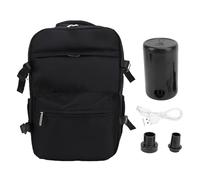 Sxhlseller Sac à Dos de Voyage, Sac à Dos de Compression Sous Vide de Grande capacité de 27 L avec Pompe, étanche à L'eau, Ouverture à 180 Degrés, Sac de Compression pour Ordinateur (BLACK)