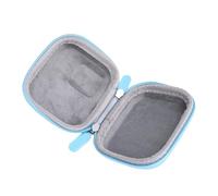 Sxhlseller Sac de Rangement de la Caméra, étui de Protection de Coquille Dure avec Fermeture éclair à 2 Voies pour L'action 5 Pro, Matériau PU à Déversement et Doublure en Polaire pour Les (Blue)