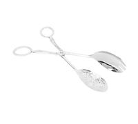 Sxhlseller Salada, Nourriture Facile à Nettoyer, la Pince Non Glissée à Bien des égards pour le Buffet pour les Fruits de Pain à Gâteau Servi (SILVER)