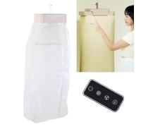 Sxhlseller Sèche-Linge Portable, Mini Sèche-Linge pour Lessive avec Télécommande et Minuterie, Vent Chaud à 360 ° Circulant, Faible Bruit, Séchoirs à Linge Compacts pour Voyager, VR, (Plug UE 220V)