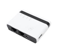 Sxhlseller Serveur d'impression USB, 10/100 Mbps, avec USB 2.0, Pont Réseau et Port LAN, câblé, Réseau sans Fil 2.4 G, Modes Autonomes, Partager jusqu'à 4 Imprimantes, pour (Prise UE)