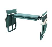 Sxhlseller Siège à Genoux de Jardin avec 2 Pochettes à Outils, Banc Pliable Réglable en Hauteur pour s'agenouiller et s'asseoir en Noir, capacité de 400 LB, Conception de Coussin EVA en Acier au