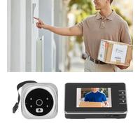 Sxhlseller Sonnette Vidéo, Visionneuse de Porte avec Caméra Judas, Vision Nocturne HD Grand Angle de 120 Degrés, Interphone Audio Bidirectionnel, Caméra de Sonnette Vidéo Intelligente pour