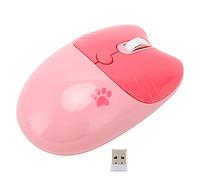 Sxhlseller Souris sans Fil BT, Souris Silencieuse BT5.0 et 2,4 GHz, Mini Souris Optique Mobile Portable pour Ordinateur Portable, Bureau, Fille, Travail, Famille, école, café, Double Mode (Rose)