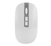 Sxhlseller Souris Vocale AI pour PC de Bureau, Ordinateur Portable, Assistant Intelligent AI avec Transcription en Temps Réel, Synthèse de Traduction, Ergonomique, Rechargeable, sans Fil, (White)
