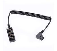 Sxhlseller Splitter, Mâle D-Tap B Type Power Tap vers 4 Ports Femelle P-Tap Hub Adapter Splitter Coaxial Cables for Photography Power