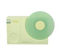 Sxhlseller Style Tourne-disque Vintage à L'ancienne - Haut-parleur sans Fil Rechargeable avec Affichage de L'heure pour les Amateurs de Musique (GREEN)