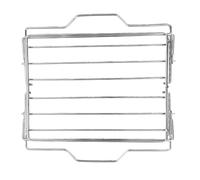 Sxhlseller Support à Dinde Réglable en Acier au Carbone épaissi |Insert de Cuisson Antiadhésif en Forme de V pour Gril de Four, Bords Lisses Renforcés, Côtes de Poulet Rôties Faciles à Nettoyer,