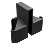Sxhlseller Support de Caméra de Tennis avec Pince, Support de Téléphone de Clôture de Court Résistant aux Intempéries en PLA, Portable et Stable pour L'analyse de L'entraînement (Black)