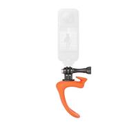 Sxhlseller Support de Caméra Flexible, Sangle en Silicone à Rotation à 360° avec Amortissement des Vibrations pour Caméra d'action, Guidon de Vélo, Moto, Canne à Pêche (Orange)