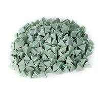 Sxhlseller Support de Culbutage Abrasif, Granulés de Céramique de Polissage à Finition Brillante avec Forme d'étoile à Trois Coupes en Angle, pour Gobelet à Vibrations en Pierre de Roche de Bijoux