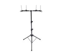 Sxhlseller Support de Percussion Double Cloche |Support de Montage en Acier Robuste, Réglable de 53,5 à 110,5 Cm pour Performances en Direct et Batterie