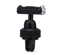 Sxhlseller Support de Rotule de Trépied de 1/4 Pouces pour Caméra d'action | Rotule Rotative à 360 °, Métal Haute Résistance, Clip pour Caméra D'action, Filetage 1/4", Bouton D'amortissement