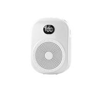 Sxhlseller Système D'amplification Vocale Portable Mini Haut-Parleur Intelligent Longue Durée de Vie de la Batterie pour Guide Touristique Microphone sans Fil Blanc Taille Compacte (White)