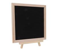 Sxhlseller Tableau à Lettres en Feutre avec 340 Lettres Interchangeables et Support en Bois, Tableau à Messages avec Cadre en Pin de 10 X 10 Pouces pour Mariage, Décoration de Chambre d'enfant et