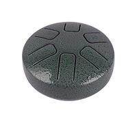 Sxhlseller Tambour à Langue en Acier, Mini Tambour à Main, Instrument de Percussion Zen pour Débutants, Guérison de L', Yoga, Matériau en Acier au Carbone (gris foncé)