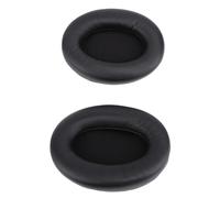 Sxhlseller Tampons d'oreille, Cuir Protéique 2 PCS. (Black)