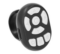 Sxhlseller Télécommande à Anneau de Défilement Bluetooth |Tourneur de Page d'obturateur de Caméra pour iOS, Enregistreur Vidéo sans Fil, Contrôleur de Smartphone pour Le Volume des Selfies (Black)