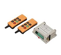 Sxhlseller Télécommande sans Fil pour Grue, Récepteur de Commutateur Radio pour Palan électrique à Canal Industriel, Récepteur émetteur à 6 Touches, pour équipement de Levage
