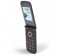 Sxhlseller Téléphone à Clapet 4G, Double SIM, écran Principal de 2,4 Pouces, écran Externe de 1,44 Pouces, Batterie 4800 MAh, Bluetooth, SOS d'urgence, 32 Go Extensible (Prise UE)